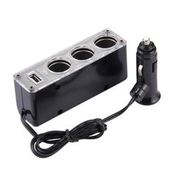 مبدل 1 به 3 شارژر فندکی خودرو بدون USB مدل WF-0096 اصلی