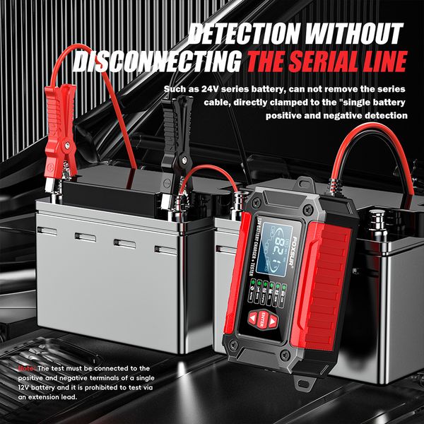 شارژر و تستر باتری خودرو فاکسسور مدل SMART-2IN1-12V6A گارانتی