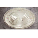 سرویس غذاخوری 103 پارچه چینی زرین ایران مدل گلاریس سری نئوکلاسیک درجه یک