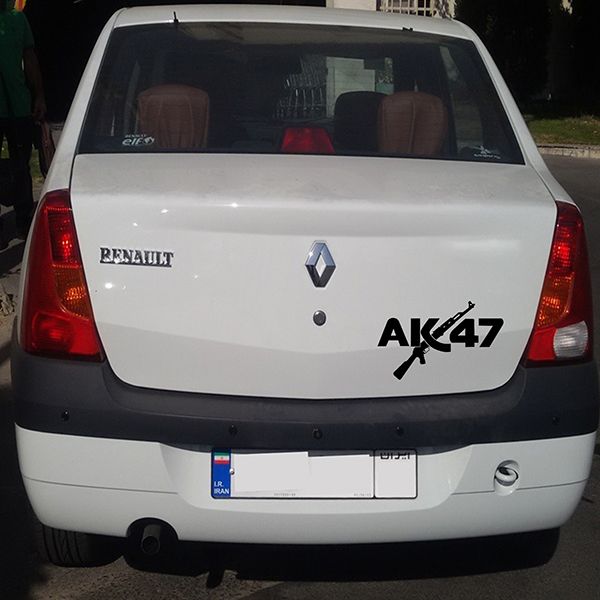 برچسب بدنه خودرو مارکت میکس طرح کلاشنیکف مدل AK 47 کد 1128MMIX