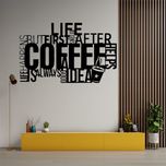 استیکر مدل چوبی طرح کافه کد S49