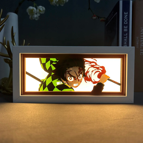 تابلو لایت باکس انیمه ای دمون اسلیر تانجیرو |Tanjiro Demon Slayer Light Box