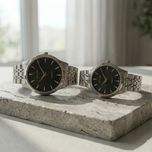 ست ساعت مچی عقربهای کوارتز زنانه و مردانه سوئیس آرت مدل ANT172-173ST0007