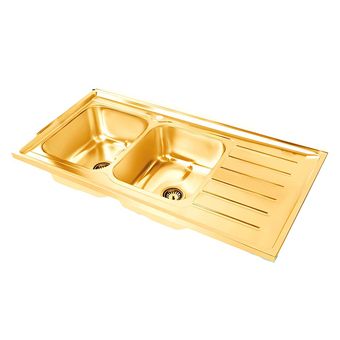 سینک ظرفشویی استیل روکار نگین الماس  مدل SA104-G
