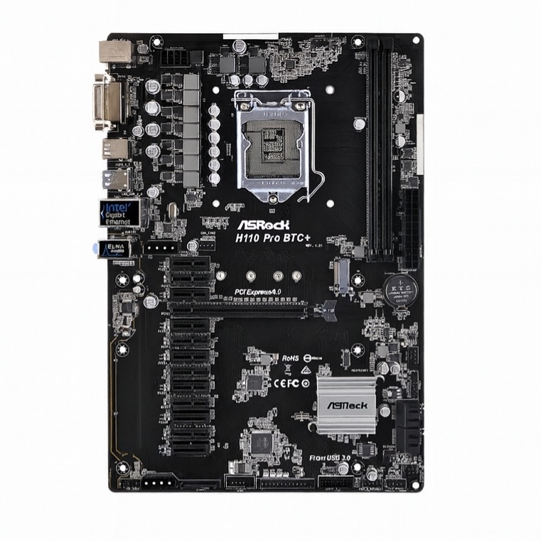 مادربرد ازراک مدل H110 PRO BTC PLUS DDR4