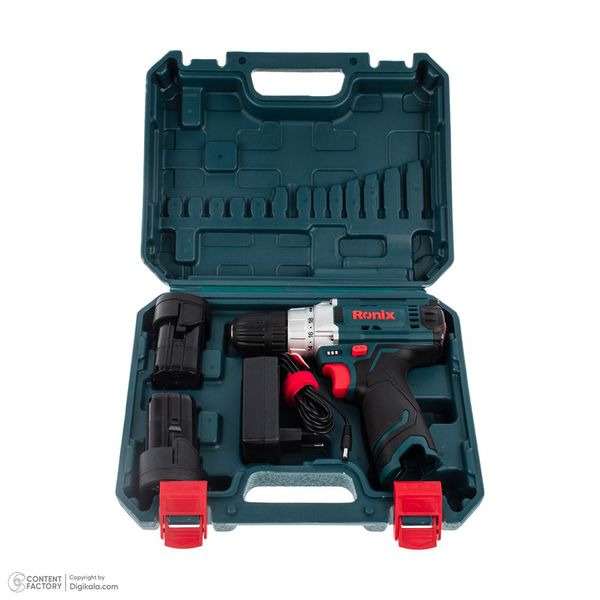دریل پیچ گوشتی شارژی 10 میلی متری رونیکس مدل 8613i