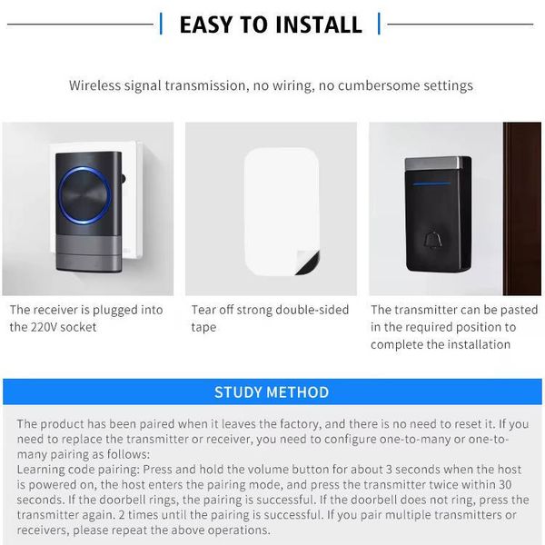 زنگ بی سیم مدل N189-BB