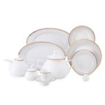 سرویس غذاخوری 108 پارچه چینی زرین ایران سری شهرزاد مدل رومینا درجه یک