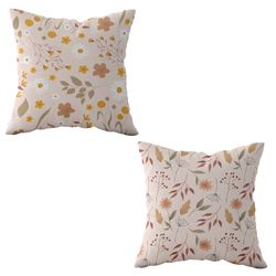 کاور کوسن طرح گلدار کدF2K2627 مجموعه 2 عددی