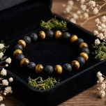 دستبند سنگ طبیعی مردانه برسانو کد 4580