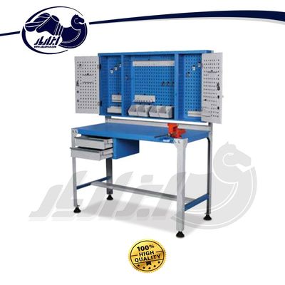 میز کار صنعتی با گیره مدل T520B نمونه نمایشگاهی با رنگ سفارشی