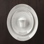 سرویس غذاخوری 97 پارچه چینی زرین سری وینچی مدل اسپاتی پلاتینی درجه یک