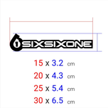 برچسب برش خورده مدل sixsixone کد 0072