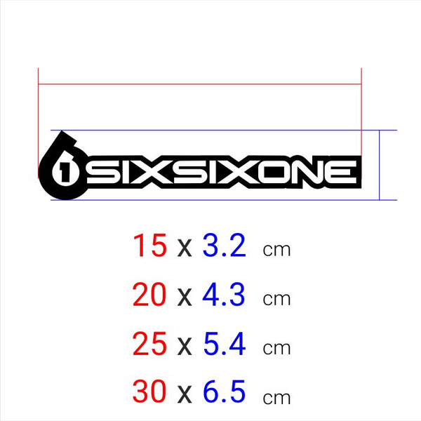 برچسب برش خورده مدل sixsixone کد 0072