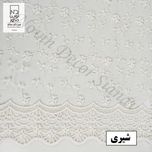پرده نوین دکور سیاناو مدل تور شکوفه 3 سایز 280 × 300 سانتی متر