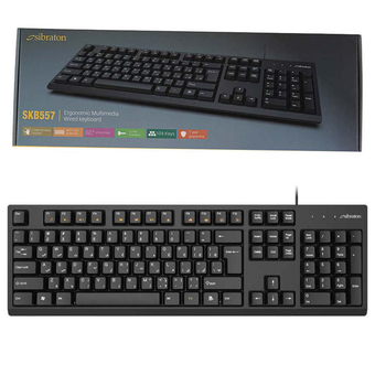 صفحه کلید سیم دار سیبراتون Sibraton SKB557