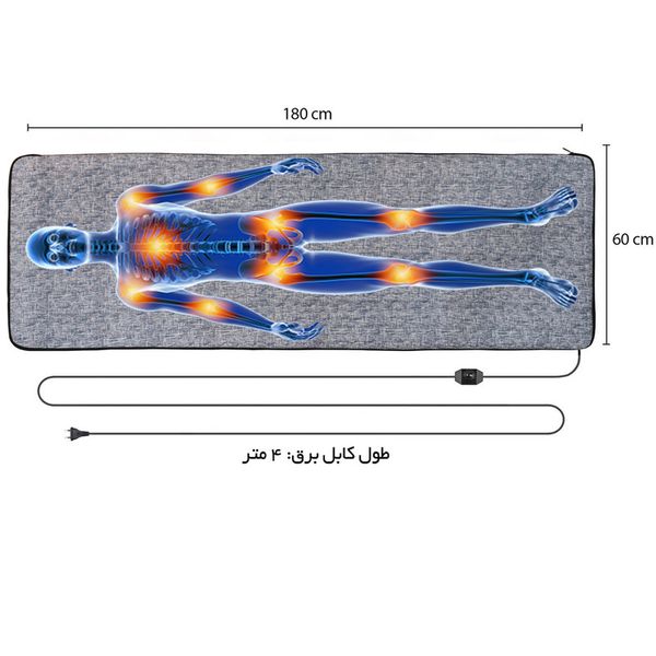 تشک برقی مدل relax سایز 180×60×1 سانتیمتر