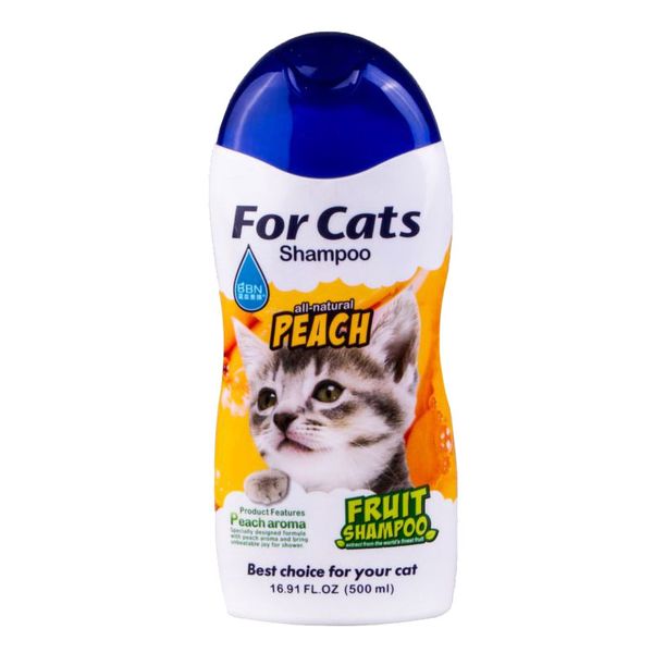 شامپو گربه بی بی ان مدل Peach حجم 500 میلی لیتر