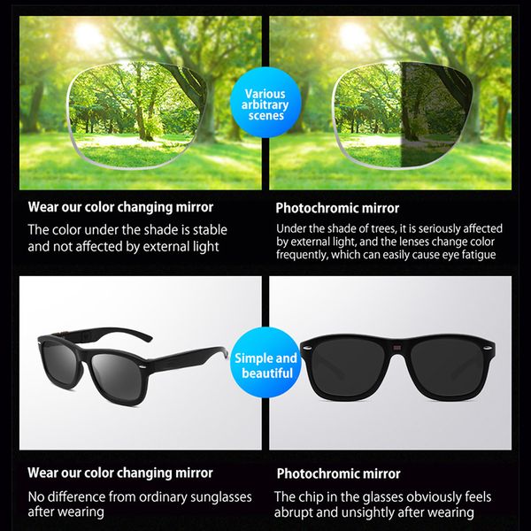 عینک آفتابی مردانه مدل دیجیتالی Adjustable 7 Level