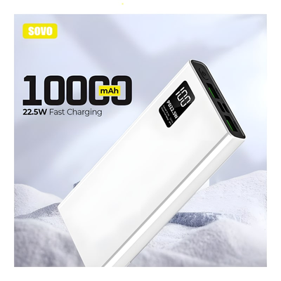 شارژر قابل حمل SOVO PD-101 پاور بانک 10000 میلی آمپر ساعتی