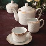 سرویس غذاخوری 102 پارچه چینی زرین ایران سری رادیانس مدل کلودیا درجه یک