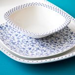 سرویس غذاخوری 27 پارچه 6 نفر چینی زرین ایران مدل کواترو ورنیکا درجه عالی