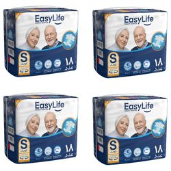 پوشینه بزرگسال ایزی لایف مدل چسبی سایز کوچک مجموعه 4 عددی