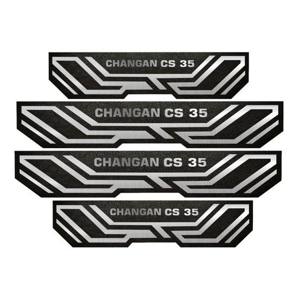 برچسب بدنه خودرو مهدیار کد PKA 2075 مناسب برای چانگان CS35 مجموعه 4 عددی به همراه جاکلیدی