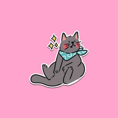 استیکر Cool Cat