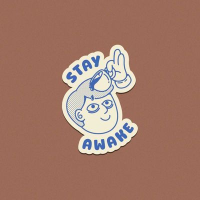 استیکر Stay Awake