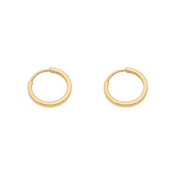 گوشواره حلقه ای طلا 18 عیار زنانه  مریم اکرمی گلد گالری مدل هور