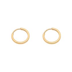 گوشواره حلقه ای طلا 18 عیار زنانه مریم اکرمی گلد گالری مدل هور