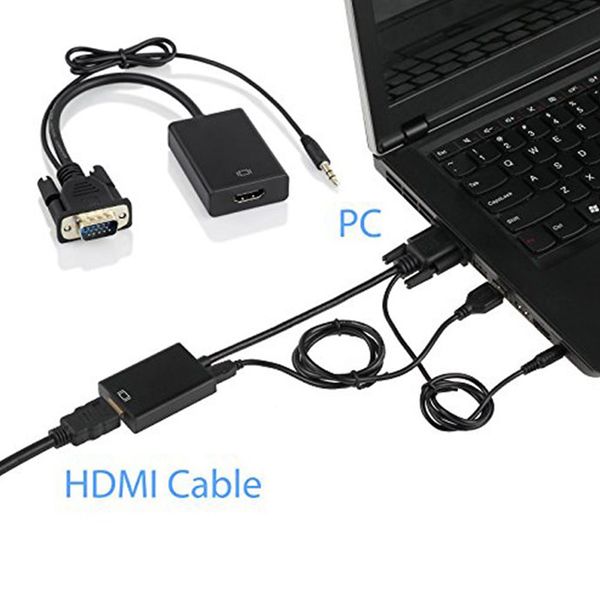 مبدل VGA به HDMI مدل EM20G03 به همراه کابل صدا