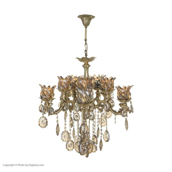 لوستر 10 شعله شاهان تک کد B/8036