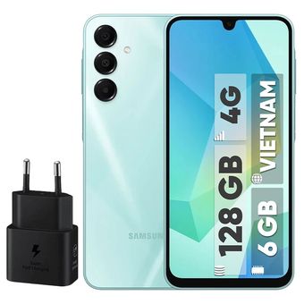 گوشی موبایل سامسونگ مدل Galaxy A16 4G دو سیم کارت ظرفیت 128 گیگابایت و رم 6 گیگابایت - ویتنام - به همراه شارژر 25 وات سامسونگ