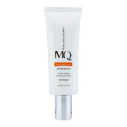 کرم ضد آفتاب بدون رنگ ام کیو SPF50 مدل INVISIBLE محافظ UVA ،UVB، تنظیم ترشح چربی پوست، ضد آب، مرطوب‌کننده، مناسب پوست‌ چرب حجم 5