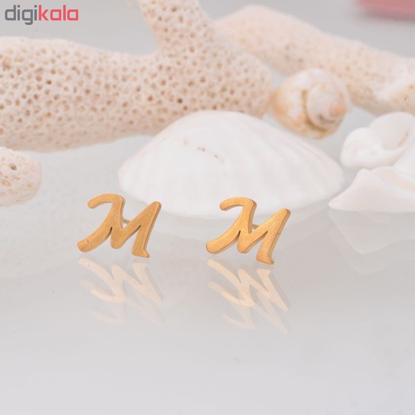 گوشواره زنانه طرح M کد GO1248