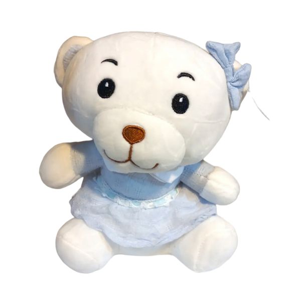 عروسک مدل خرس پاپیون دار ارتفاع 25 سانتی متر