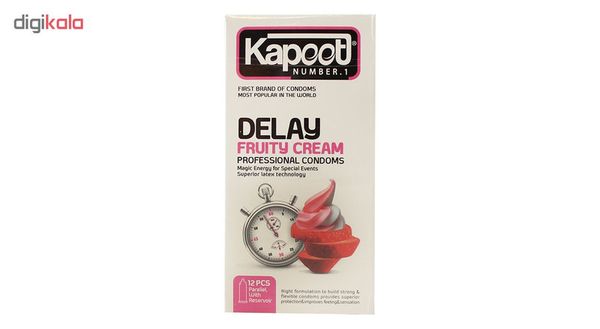 کاندوم کاپوت مدل Delay Fruty Cream بسته 12 عددی