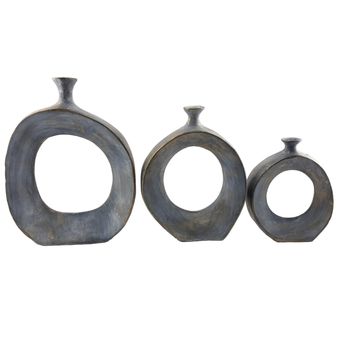 گلدان دکوری مدل آنتیک کد 524 مجموعه 3 عددی