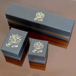 نیم ست طلا 18 عیار زنانه طلای مستجابی مدل آوا مخروطی کد 009