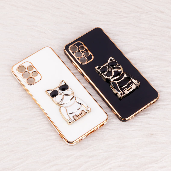قاب براق My Case استند طرح سگ محافظ لنزدار Samsung Galaxy A32 4G