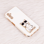 قاب براق My Case استند طرح سگ محافظ لنزدار Samsung Galaxy M13 4G