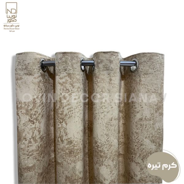 پرده نوین دکور سیاناو مدل مخمل پتینه سزار 280 سایز 280 × 140 سانتی متر