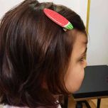 گیره مو زنانه مدل هندوانه کد 02 مجموعه 2 عددی