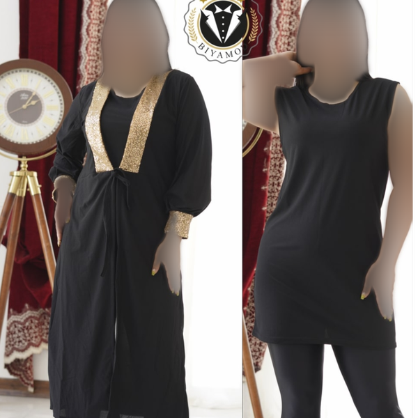 مانتو دوتیکه کمرپولکی زنانه