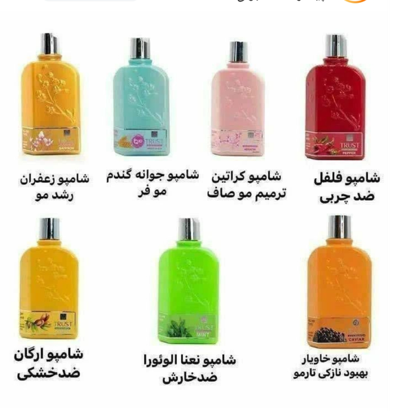 شامپو سر جوانه گندم و Q10 تراست 250 میلی لیتر