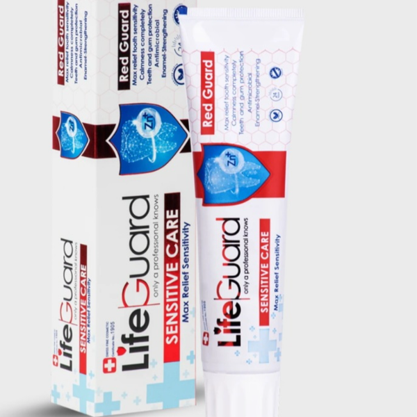 خمیر دندان حساس (Red Guard) برند لایف گارد با حجم 120 گرم