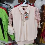 شومیز مجلسی استین تور وشکوفه شیک