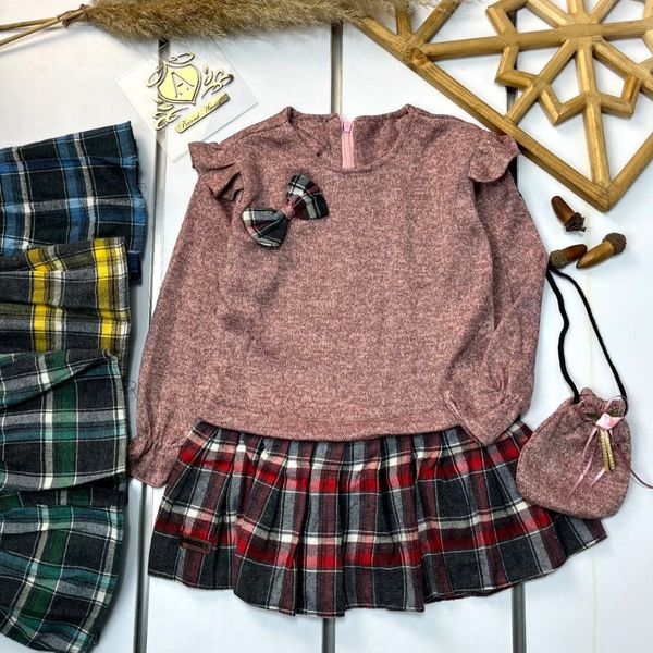 پیراهن انغوره وکیف شیک دخترانه